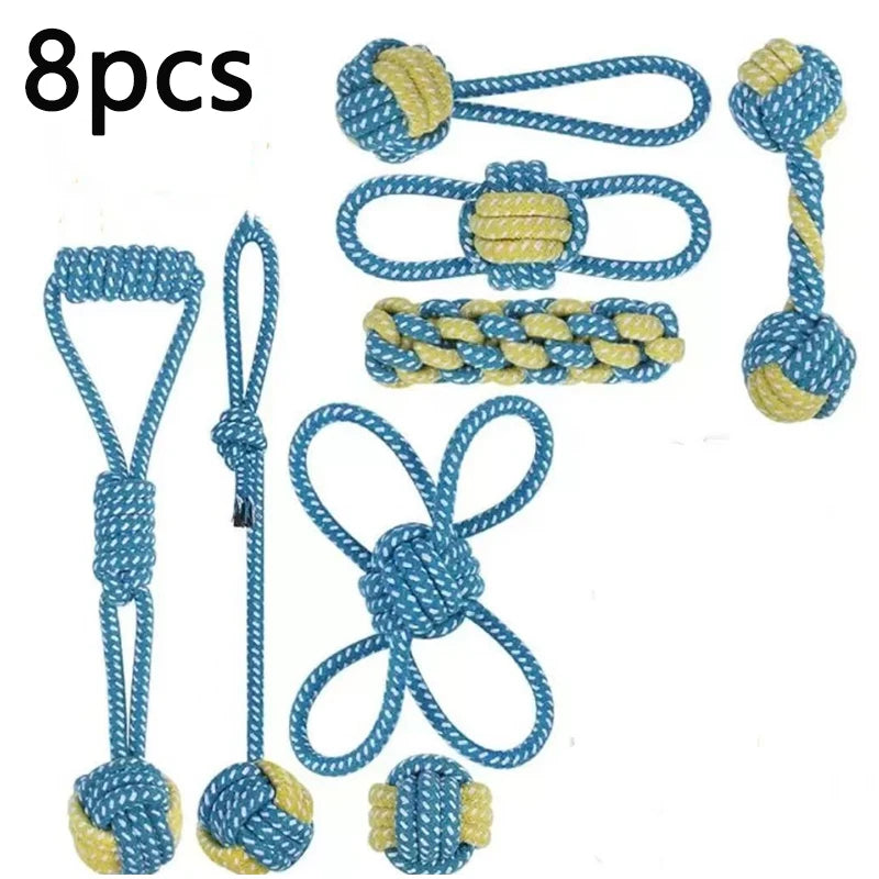 Wint Dog Cotton Rope For Relieving Boredom Grinding Toys Iarge And Medium-Sized Puppy Toys Dog nteractive Anti Bite Tug of War