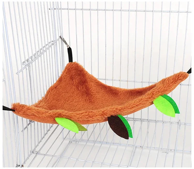 Plush Hammock Hamster Hammock for Rats Rodent Warm Cute Small Animal Assessories Guinea Pig Ferret Squirrel Nests Pets Supplies