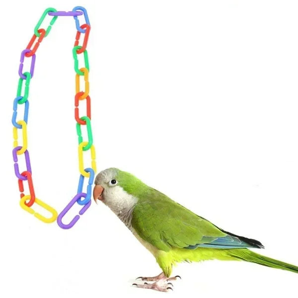 100Pcs/set parrot chewing plastic toys