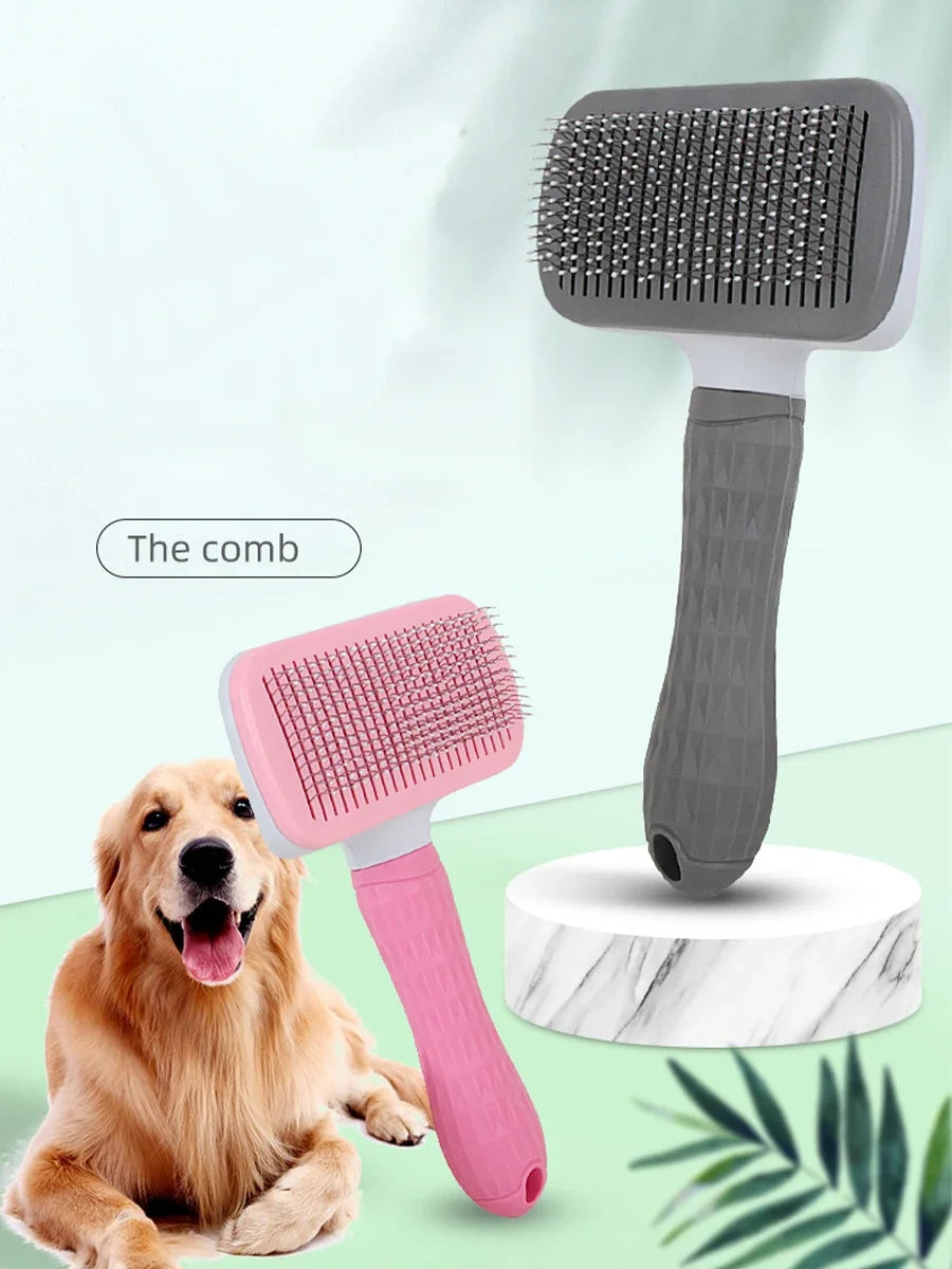 1PcsPet Dog Hair Brush Cat Comb Grooming And Care Cat Brush Stainless Steel Comb For Long Hair Dogs Cleaning