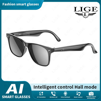 Smart Glasses Camera Remote Shoot Bluetooth Call Music Stereo Mic Men Touch Sunglasses AI Voice Assistant For Android IOS Phone