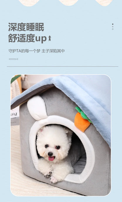 可折疊保暖狗屋沙發床，適合小型至大型寵物