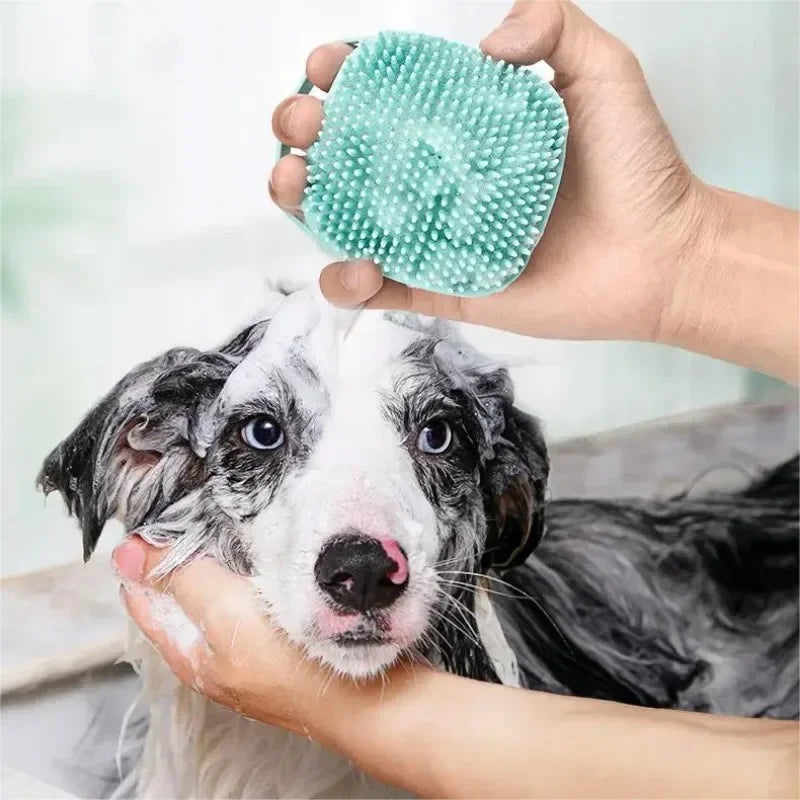 Pet Bathroom Massage Brush Bathroom Multi-Functional Dog Cat Bath Massage