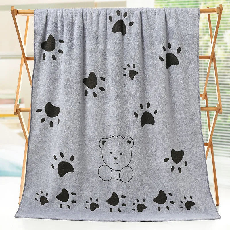 Microfiber Pet Towel Super Absorbent Pet Bath Towel for Cats Small Large Dogs Cleaning Grooming Drying Tool Pets Supplies