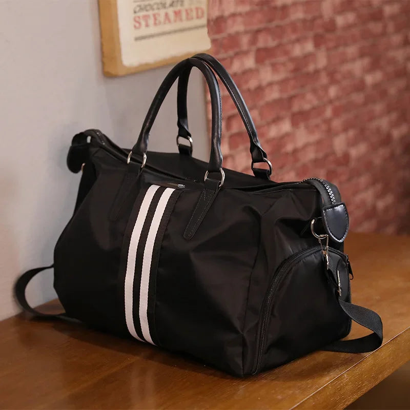 Fashion Travel bag Portable Duffle bag Short-trip Lightweight Oxford Large Size Luggage Tote Bag Handbag For Men and Women