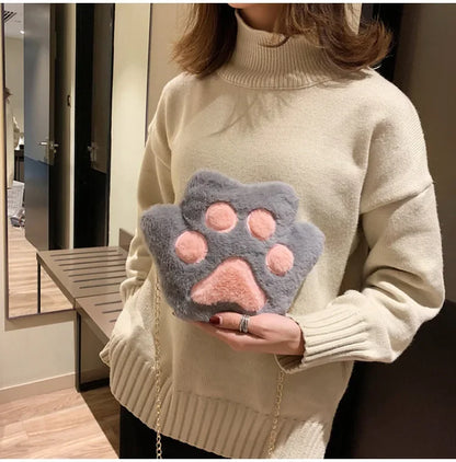 Japanese Style Kawaii Bag Women Cartoon Plush Shoulder Bag for Women 2022 New Crossbody Bag Small Phone&Purse Bag Bolsa Feminina