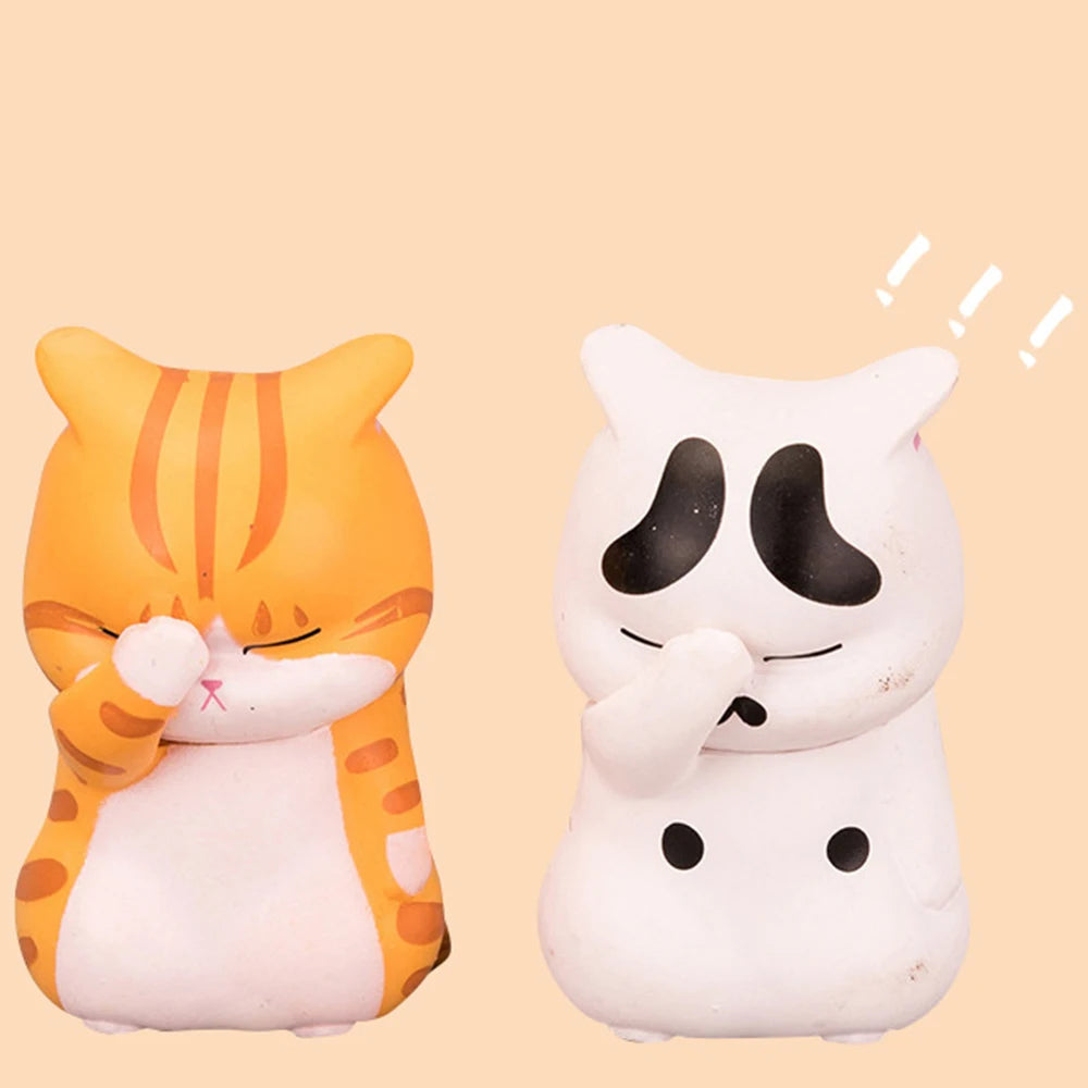 1pc Cover Your Face Cat Figure Cartoon Anime Peripheral Kitten Doll