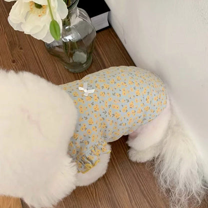Floral Dog Vest for Summer – Cute Puppy Shirt for Girls