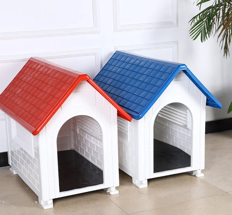 Foldable Waterproof Outdoor Plastic Dog House for Large Dogs