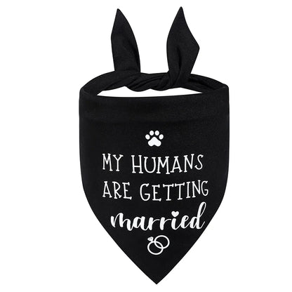 Sucado Style She Said Yes Best Dog Bandana for Wedding Engagement Announcement Gift Photo Prop Pet Scarf Accessories
