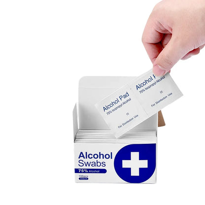 Disposable Alcohol Cotton Pads for Phone Screen Cleaning Wound Disinfection Sanitizing Wipes Portable Convenient Care