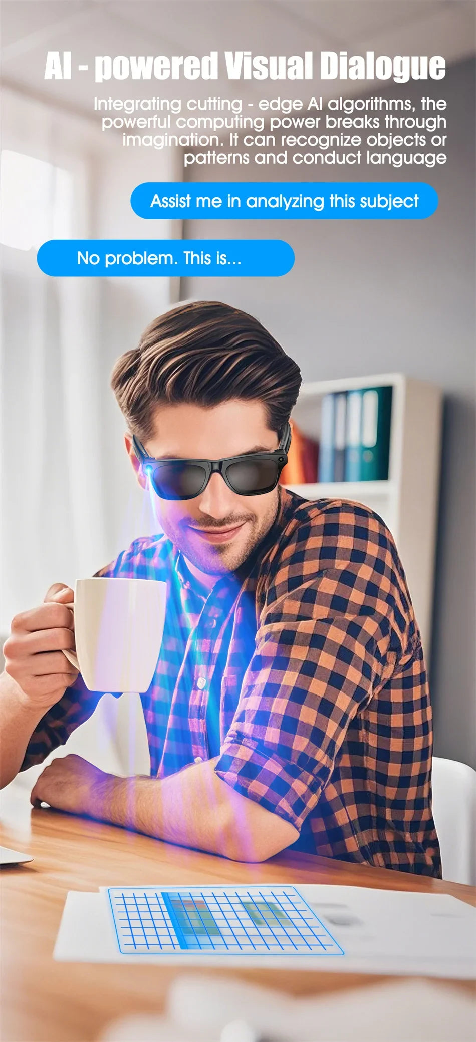 Xiaomi 1080P HD AI Smart Glasses Chat GPT 100MP Camera Bluetooth Call 260Mah Battery Voice Assistant Control Smart Glasses Hot