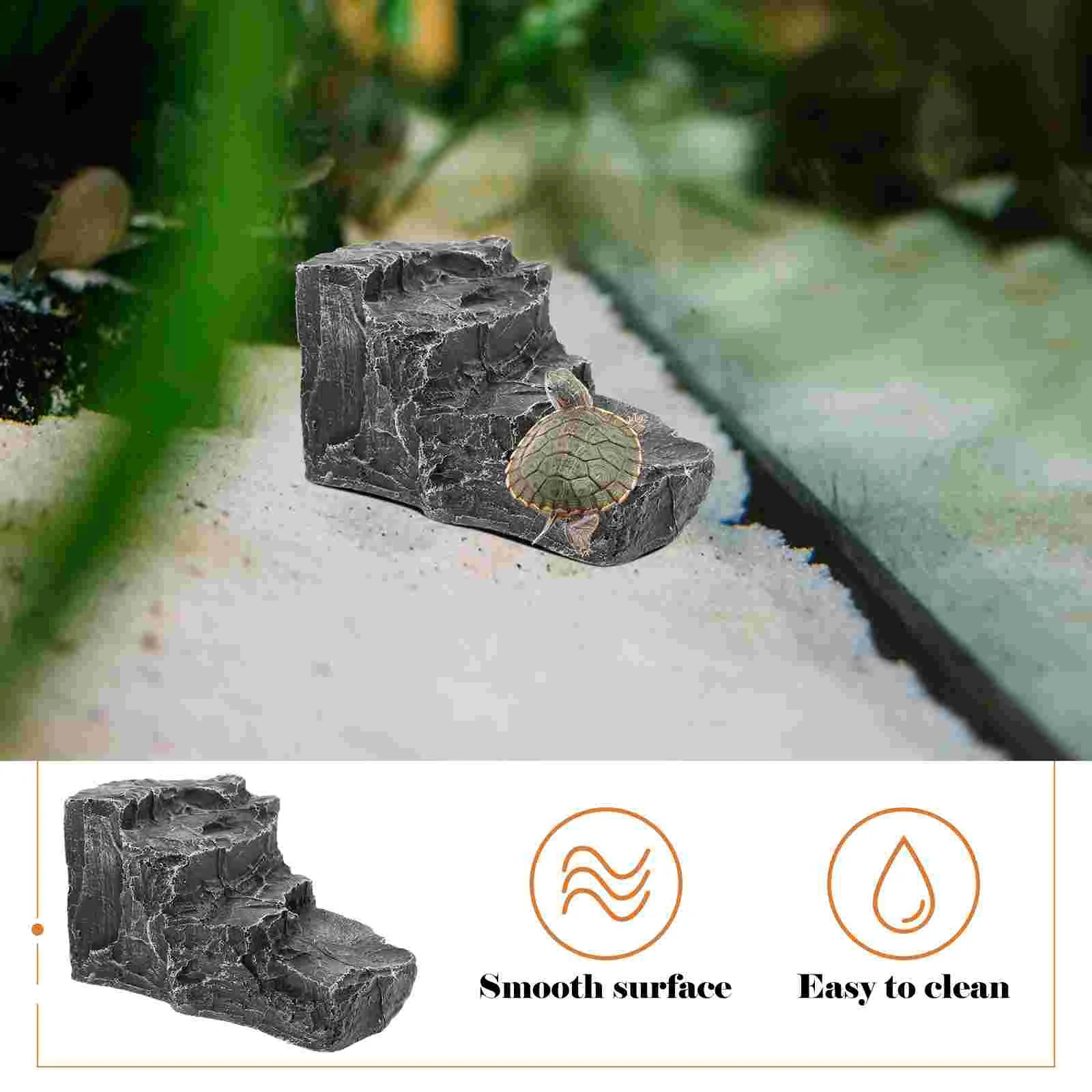 Turtle Terrace Landscaping Tank Platform Decorations Basking Reptile Accessories Large Aquatic Tortoise Hide