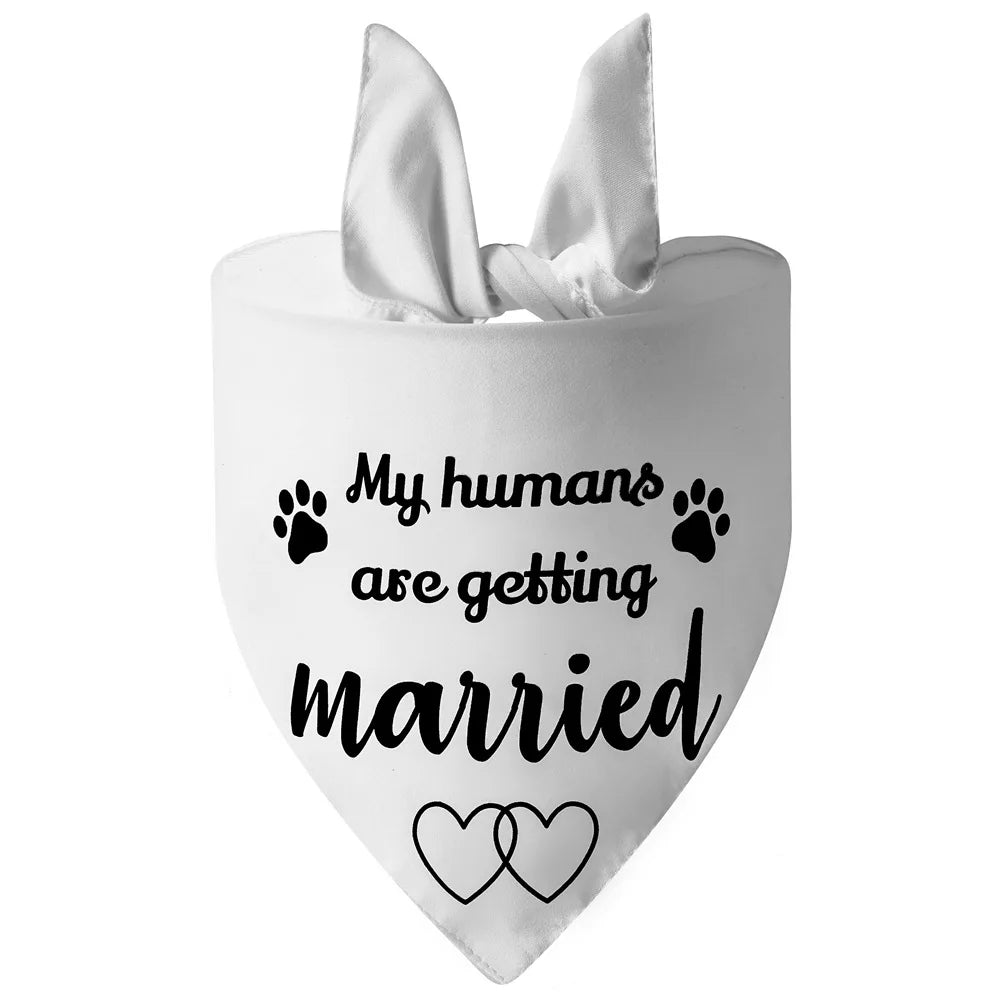 Sucado Style She Said Yes Best Dog Bandana for Wedding Engagement Announcement Gift Photo Prop Pet Scarf Accessories