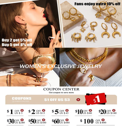 EILIECK 316L Stainless Steel Moon Pearl Zircon Puppy Pendant Necklace For Women Girl New Fashion Neck Chain Jewelry Gift Bijoux