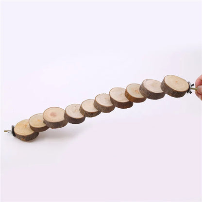 Hamster Wooden Ladder Toy for Cage 6/10 Steps Wood Climbing Blocks Chew Toy for Pig Rat Hedgehog Small Pet Cage Accessories