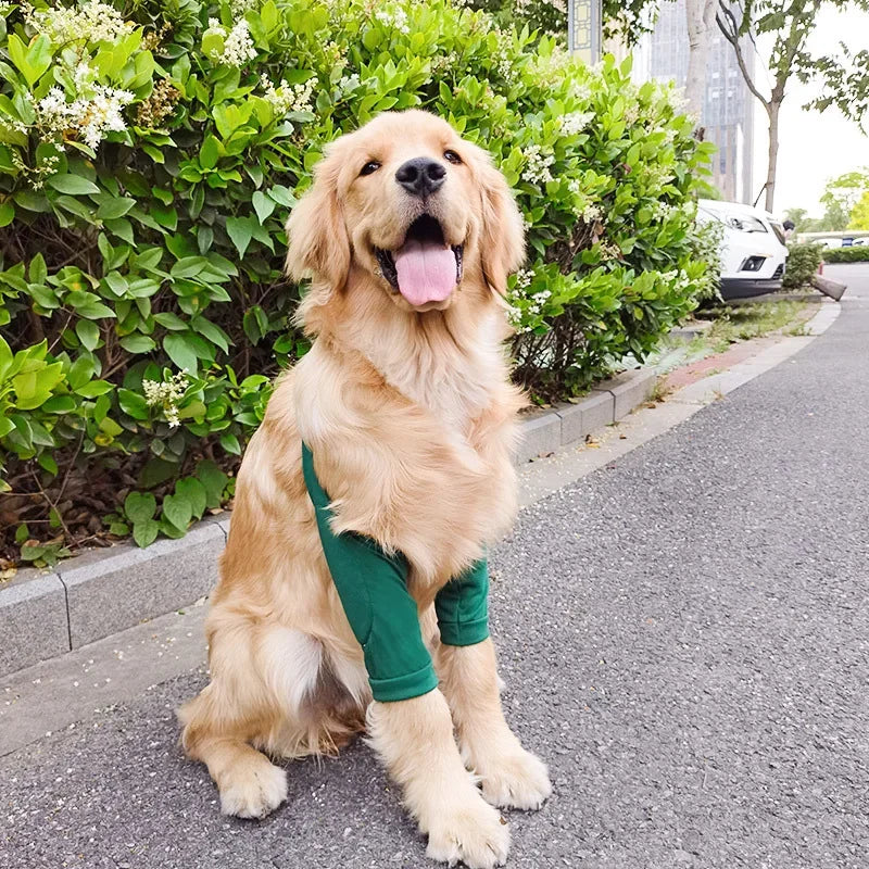 犬用肘プロテクター 肘ブレースパッド 中型犬・大型犬用 犬用膝パッド 衣類関節保護カバー 耐摩耗性 ペット用品