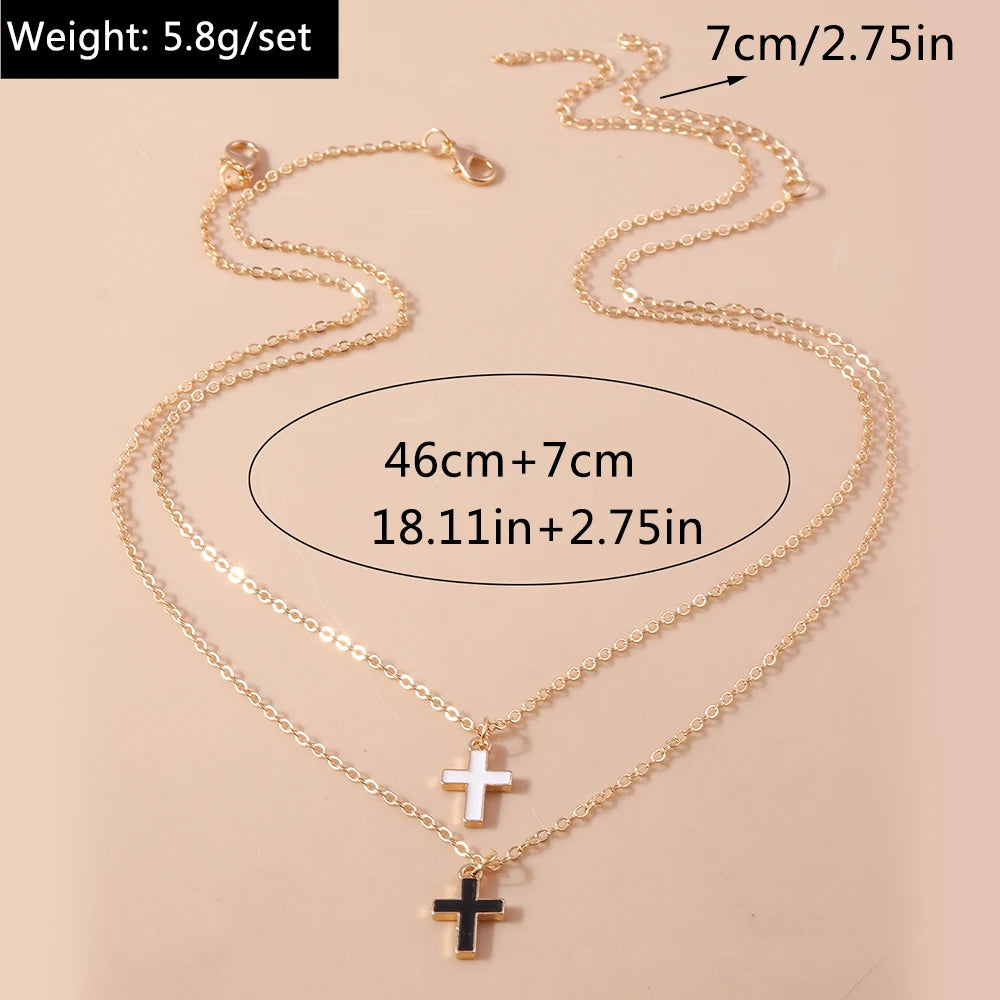 Cute Enamel Dog Cat Paw Necklaces for Women Men BFF Best Friends Couple Matching Pendant Necklace Set Birthday Gifts