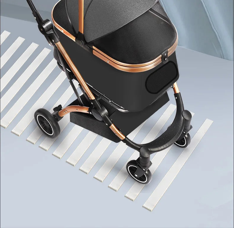 Foldable Lightweight Pet Cart for Cats & Small Dogs