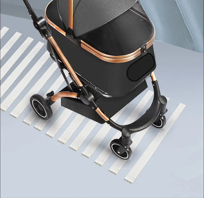 Foldable Lightweight Pet Cart for Cats & Small Dogs