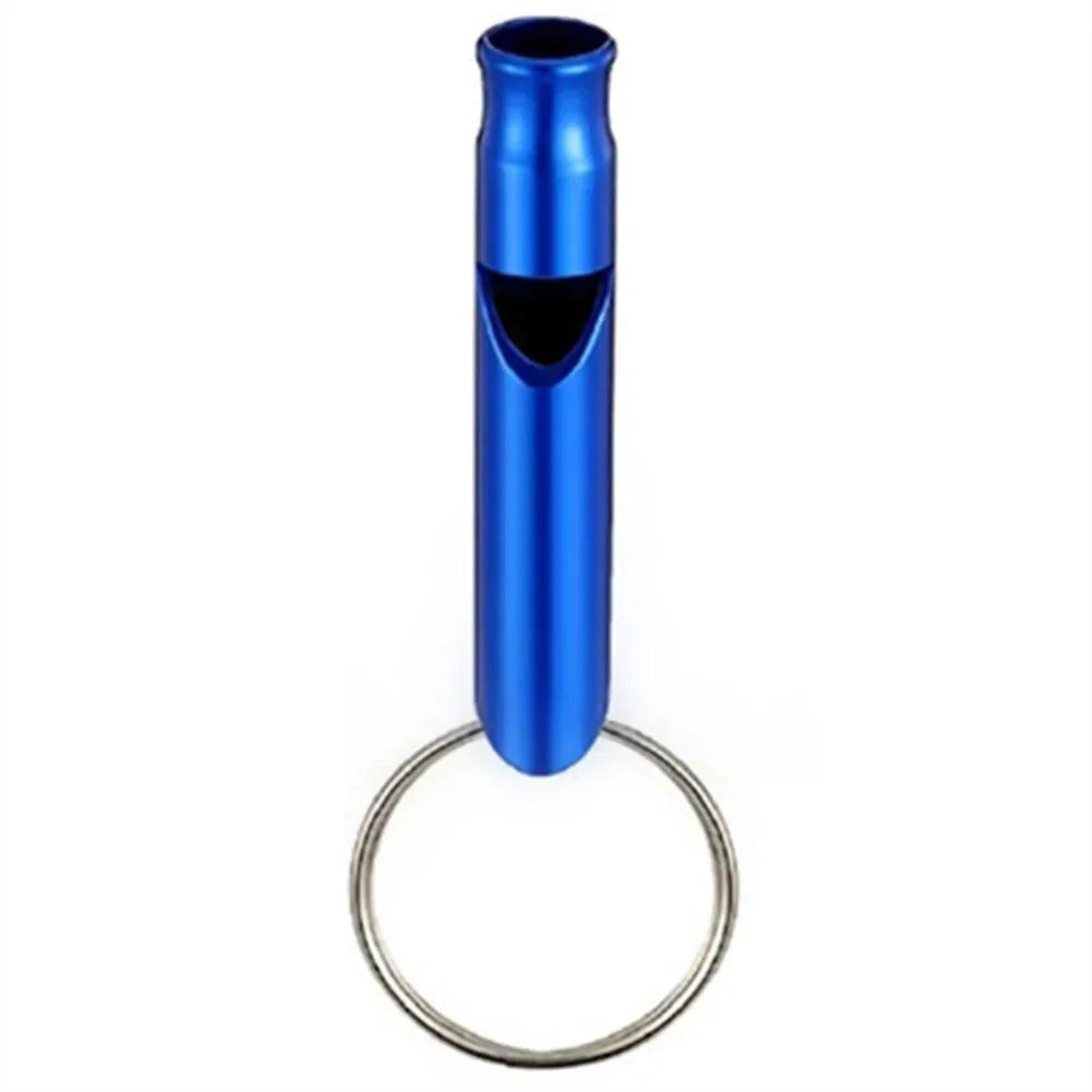 Hiking Keychain Whistle Outdoor Training 45*8mm Aluminum Alloy Distress Helper Mini For Birds For Training Pets