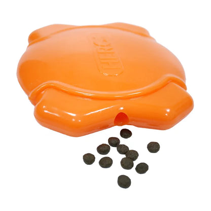 CAITEC Dog Toys Squeaking Foraging Disc Springy Durable Floatable Foraging and Chewing Pet Toy