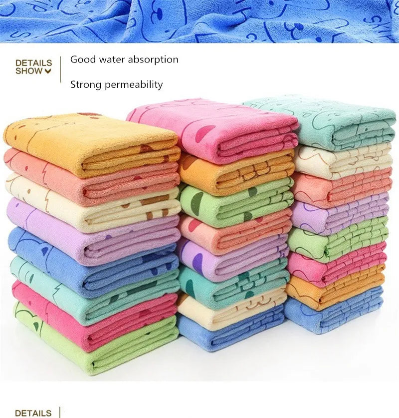 Microfiber Pet Towel Super Absorbent Pet Bath Towel for Cats Small Large Dogs Cleaning Grooming Drying Tool Pets Supplies