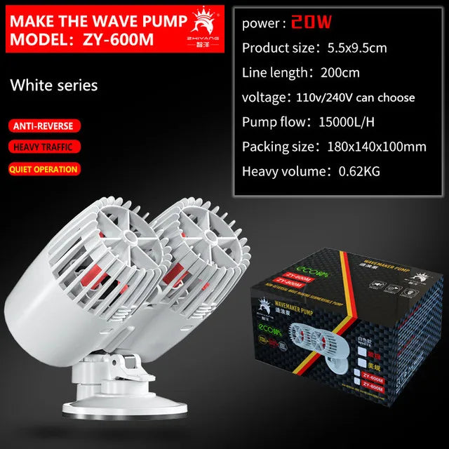 Wavemaker Wave Maker Water Pump for Aquarium Fish Tank Submersible Aerobic Pump Water Circulation Pump Flow Surf Pump 220-240V