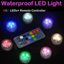 LEDラウンドリモコンカラーチェンジアクアリウムライト水中水槽ランプ