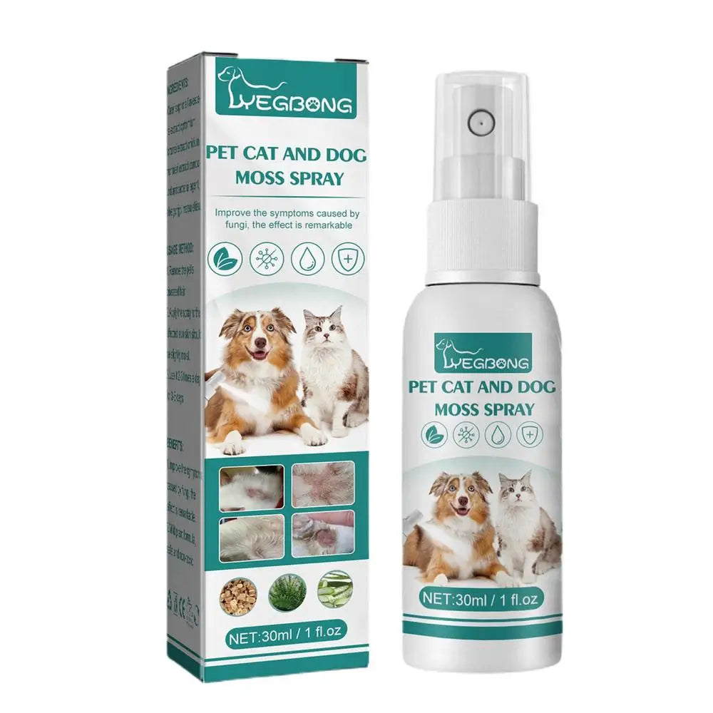 Cat And Dog Skin Problems Pet Moss Spray 30ml Pet Cleaning Care Anti-Itch Spray Provide Instant Relief Pet Healthy Care Supplies