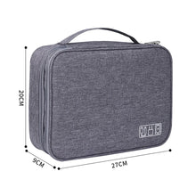 Electronic Storage Bag USB Charge Cord Travel Cable Organizer Digital Waterproof Suitcase Portable Double Layers Storage Bag