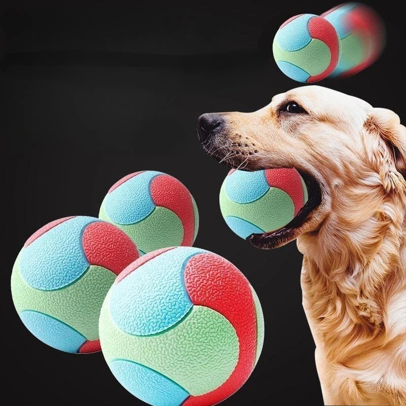 Pet Dog Interactive Ball Toy Training Chew Play Fetch Bite Toys Solid Rubber Dog Balls Pet Supplies