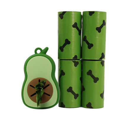 Biodegradable Dog Poop Bags with Silicone Clip Holder
