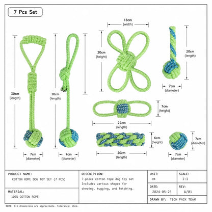 Wint Dog Cotton Rope For Relieving Boredom Grinding Toys Iarge And Medium-Sized Puppy Toys Dog nteractive Anti Bite Tug of War