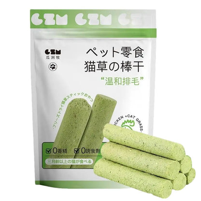 貓草棒貓草咀嚼棒天然牙齒清潔劑去除排骨幼貓寵物零食牙齒護理幼貓口腔健康
