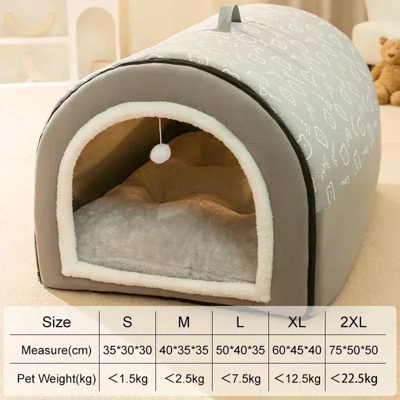 1PC Large Dog Kennel Winter Warm Dog House Removable Washable Four Seasons Large Dogs and Dog House Type Pet Sleeping Supplies