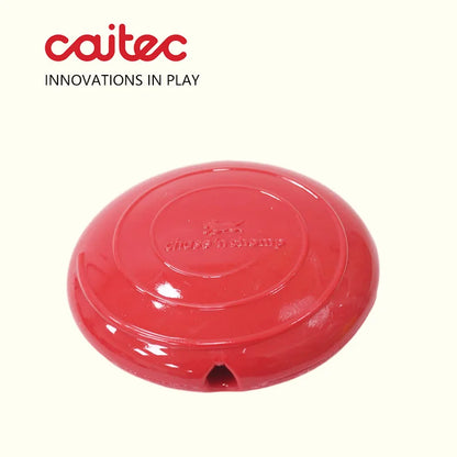 CAITEC Dog Toys Squeaking Foraging Disc Springy Durable Floatable Foraging and Chewing Pet Toy