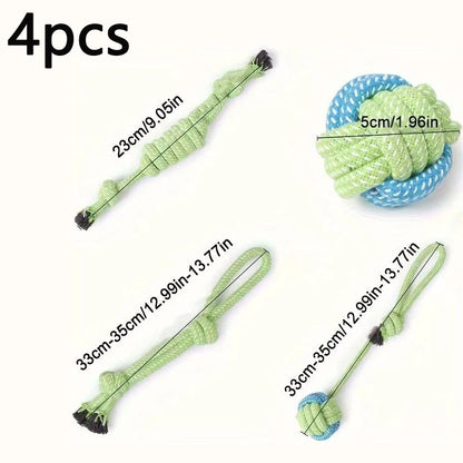 Wint Dog Cotton Rope For Relieving Boredom Grinding Toys Iarge And Medium-Sized Puppy Toys Dog nteractive Anti Bite Tug of War