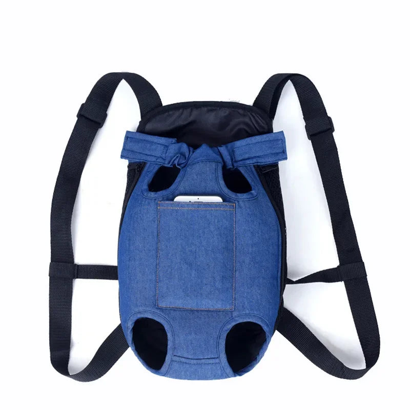 Denim Pet Dog Backpack Outdoor Travel Dog Cat Carrier Bag for Small Dogs Puppy Kedi Carring Bags Pets Products