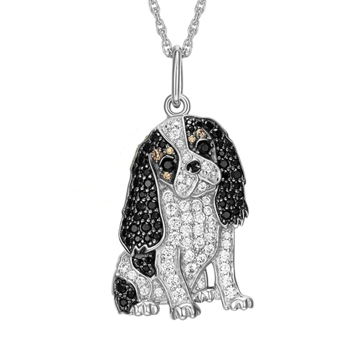 Exquisite and Cute Schnauzer Dog Pendant Necklace for Women Elegant Pet Puppy Jewelry Animal Accessories