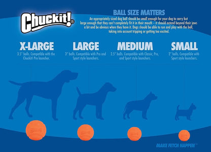Chuckit Fetch Medley Dog Ball Dog Toys, Pack of 3