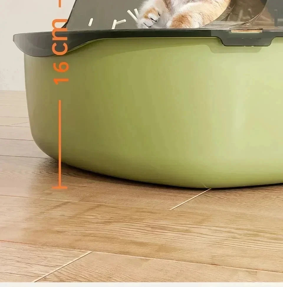 Open Cat Litter Box for Cats  Easy Cleaning Installation Cat Toilet Cleaning Cats Litter Pan with Litter Scoop Cat Supplies