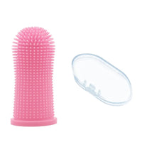 Dog Super Soft Pet Finger Toothbrush Teeth Cleaning Bad Breath Care Nontoxic Silicone Tooth Brush Tool Dog Cat Cleaning Supplies - Pets Home Supplies