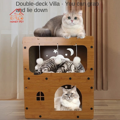 HONEY PET Cat Scratching Board Wear-resistant Scratch-resistant Cat Claw Board Four Seasons Universal Cat House Sofa Cat Toys