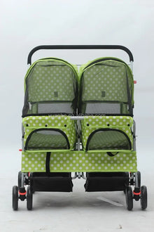 Pet Stroller,High Quality Wholesale Foldable Big Double Twin Wheels Pet Stroller For Two Dogs