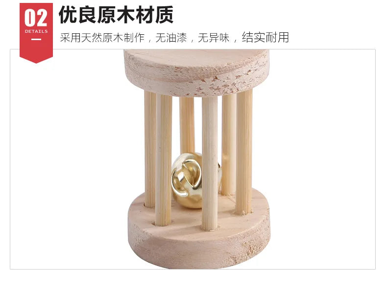 Combination Hamsters Rabbit Rat Toys Hamster Toys Set Pet Rabbit Guinea Pig Parrot Play Molar Wooden Supplies