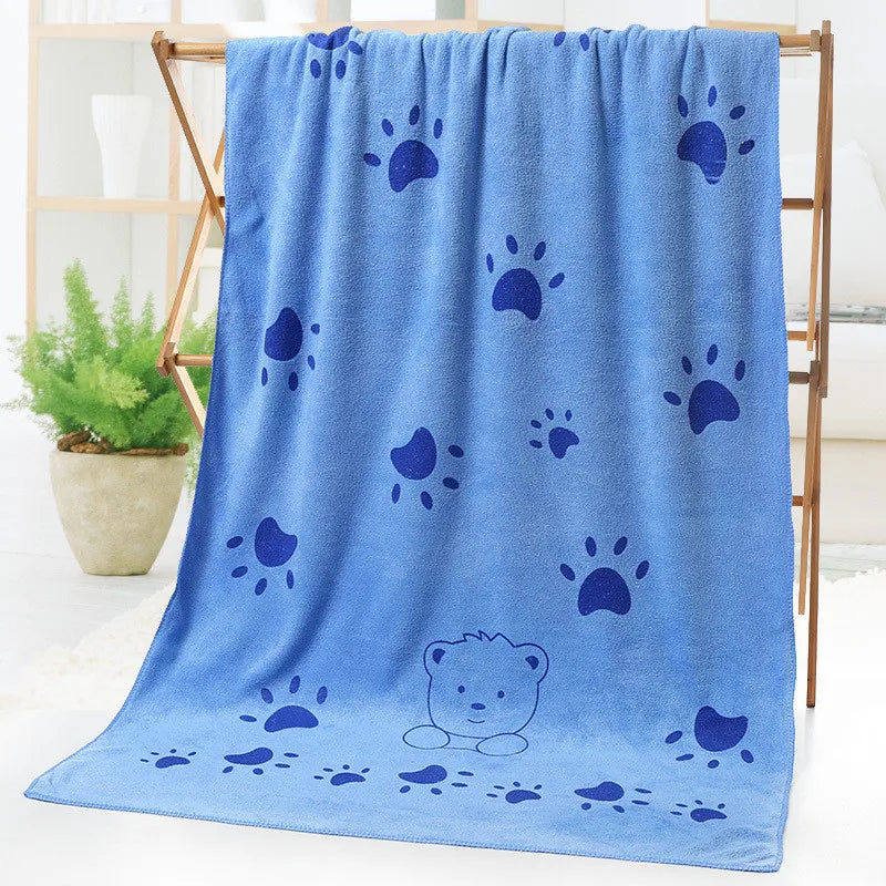 Microfiber Pet Towel Super Absorbent Pet Bath Towel for Cats Small Large Dogs Cleaning Grooming Drying Tool Pets Supplies