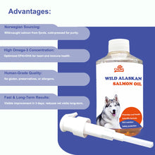 300ml Vet-Recommended Salmon Oil Liquid for Pets Reduces Shedding, Boosts Immunity & Joint Health, Shiny Coat & Heart Function