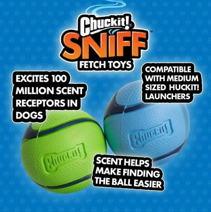 ChuckIt Sniff Fetch Ball Dog Toy Medium