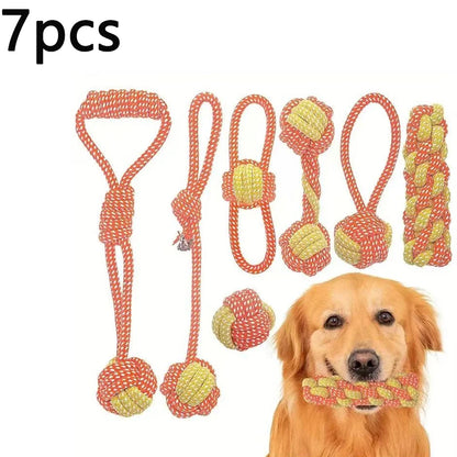 Wint Dog Cotton Rope For Relieving Boredom Grinding Toys Iarge And Medium-Sized Puppy Toys Dog nteractive Anti Bite Tug of War